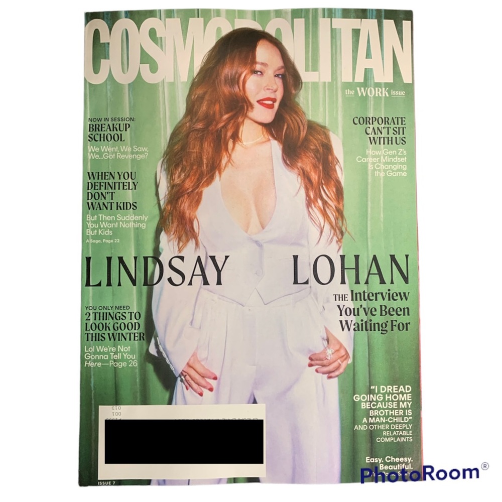 Cosmopolitan Magazine December 2022 Lindsay Lohan Interview The Work Issue